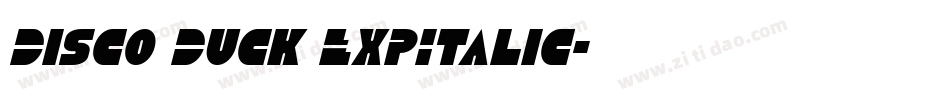 Disco Duck ExpItalic字体转换